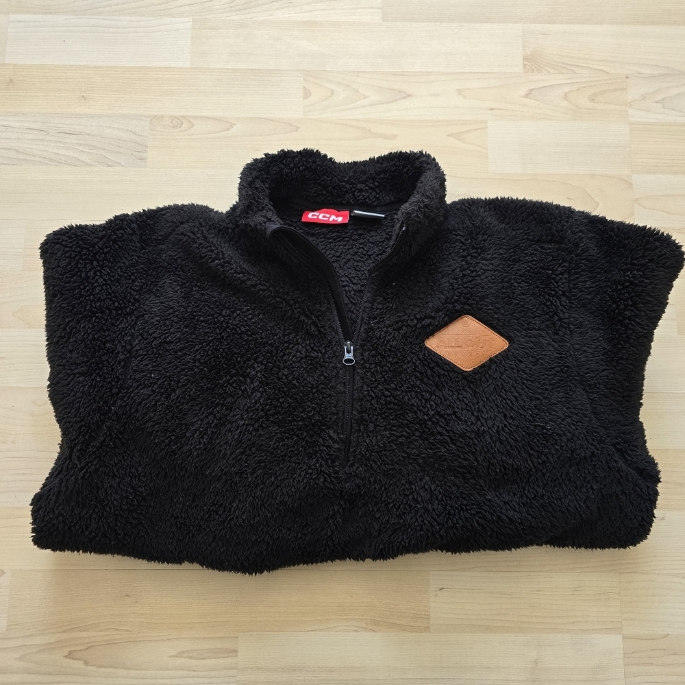 CCM ALL OUT 1/2 Zip Sherpa Black Size XL
